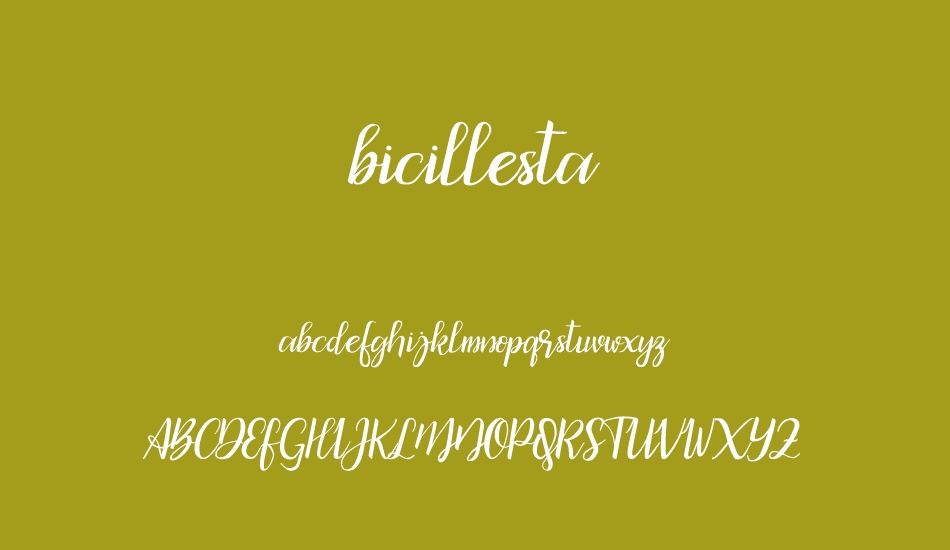 bicillesta font