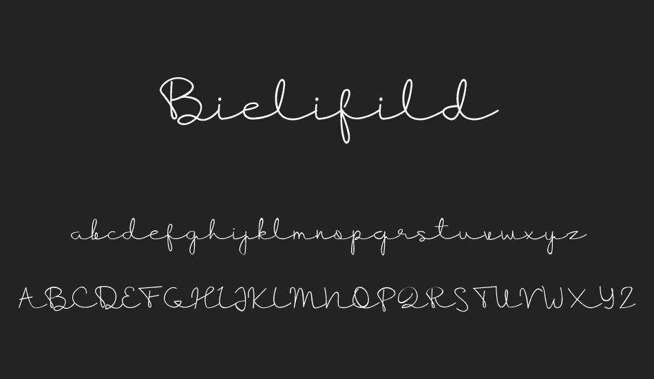 Bielifild font