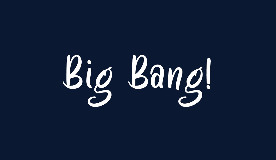 Big Bang! font big