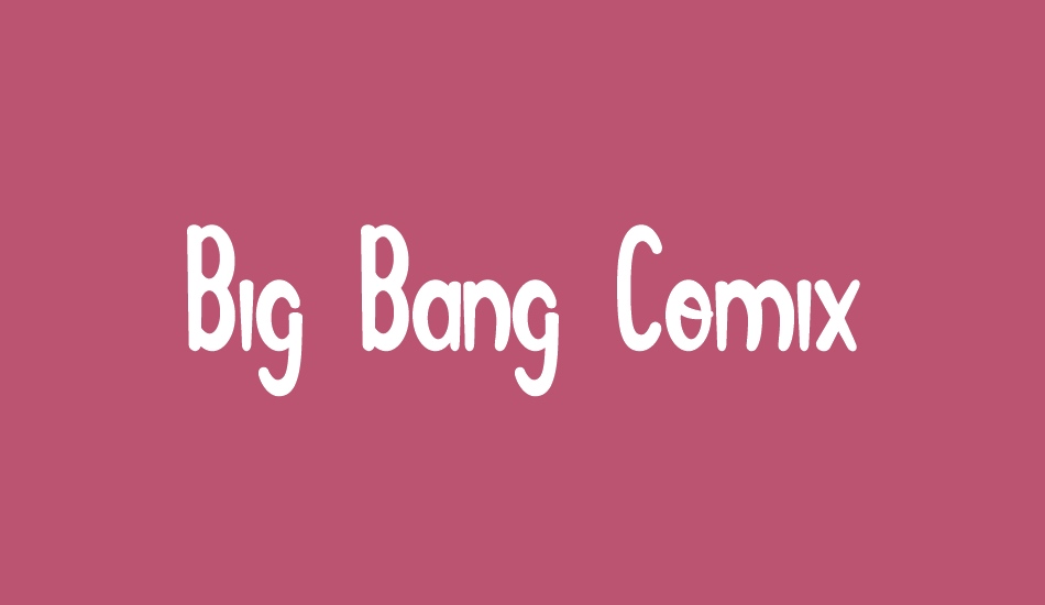 Big Bang Comix font big