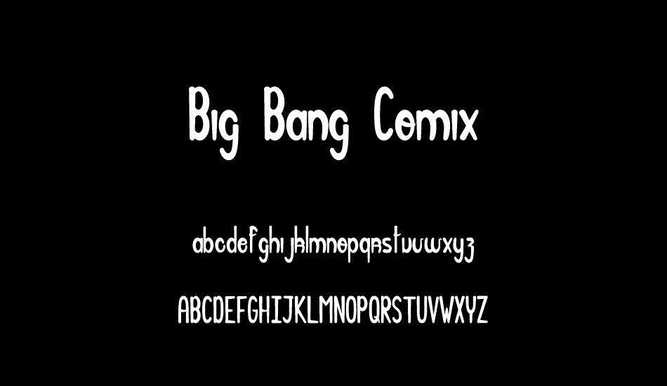 Big Bang Comix font