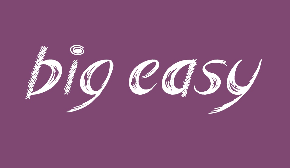 Big Easy font big