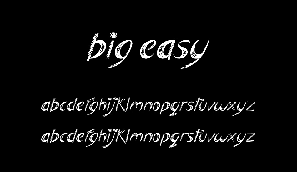 Big Easy font