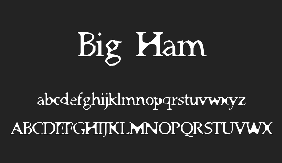 Big Ham font