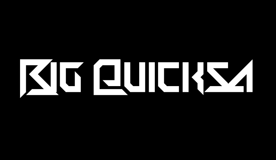 Big Quicksand font big