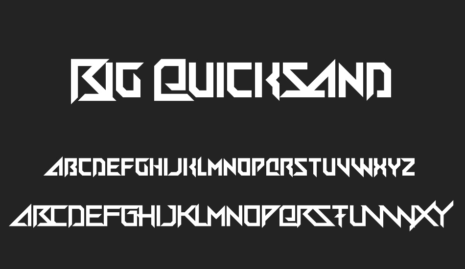 Big Quicksand font