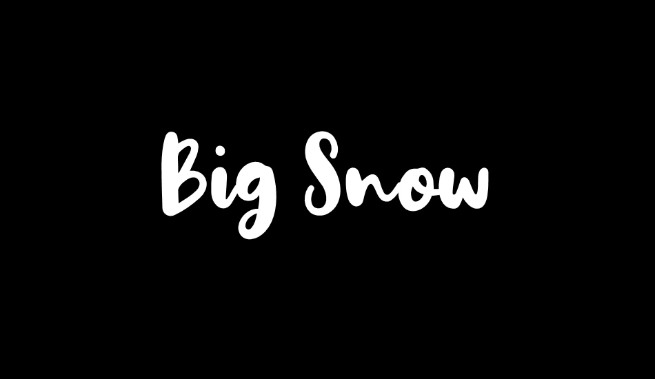 Big Snow font big