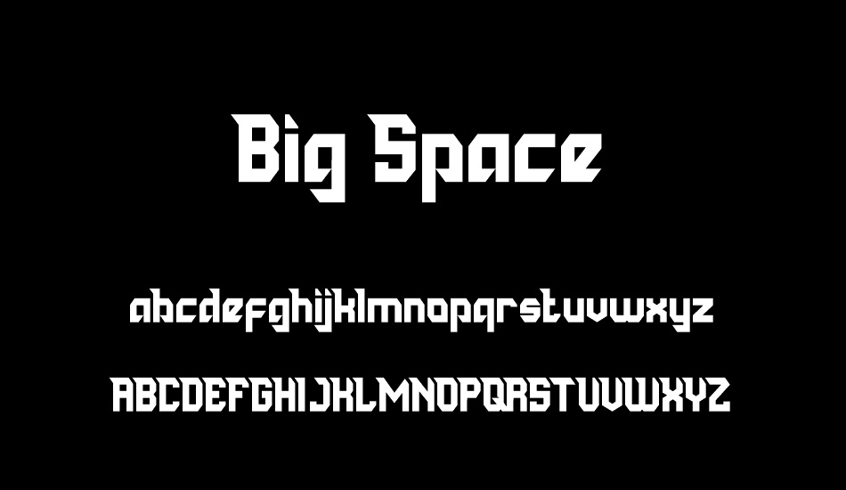 Big Space font