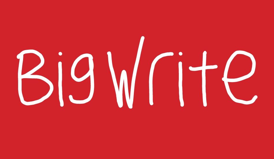 Big Writer font big