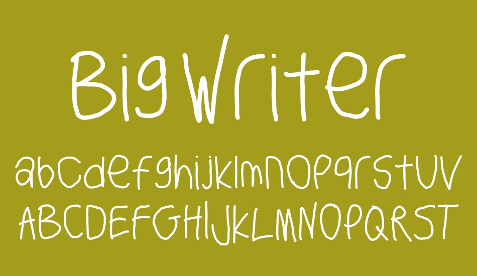 Big Writer font