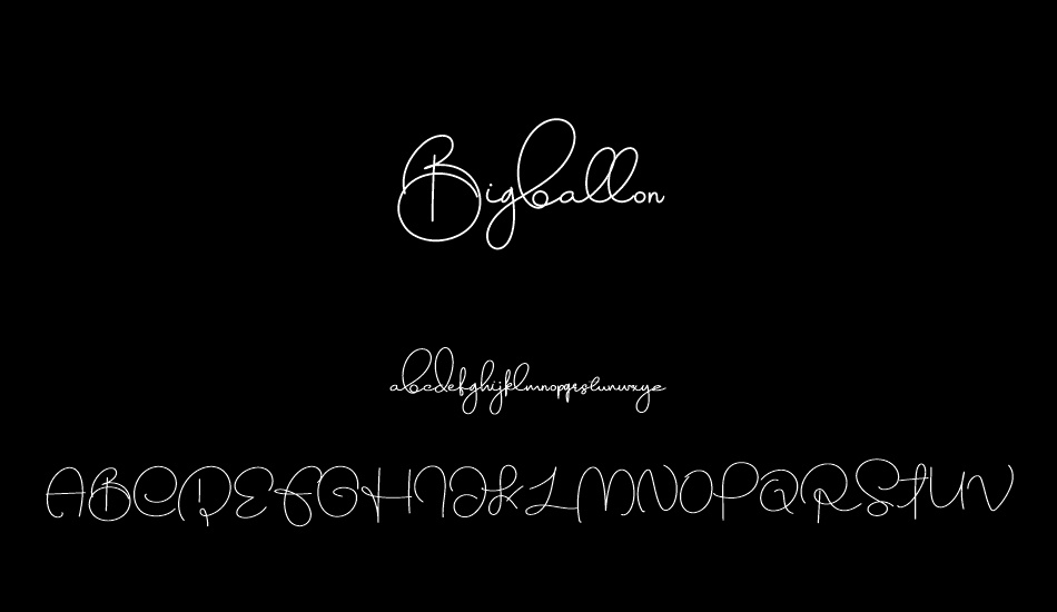 Bigballon font