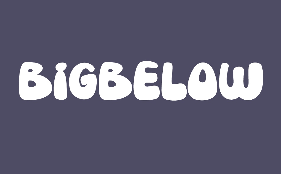 Big Below font big
