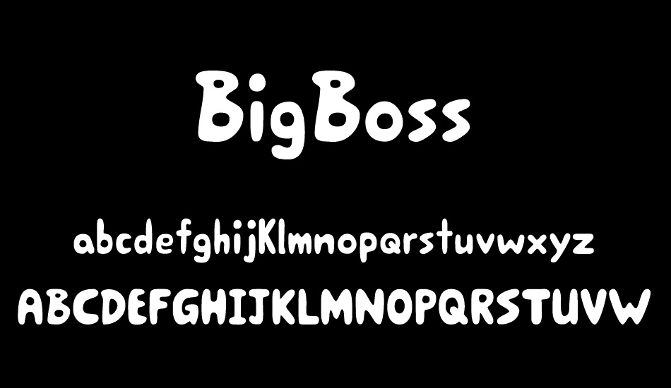 BigBoss font