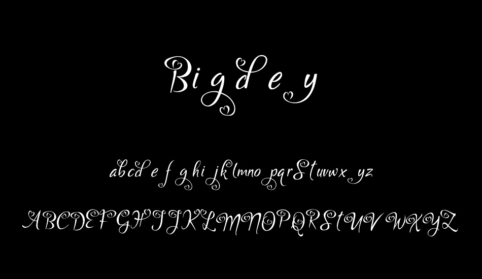 Bigdey font