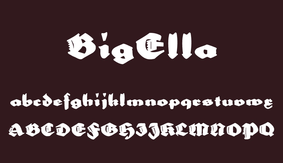 BigElla font