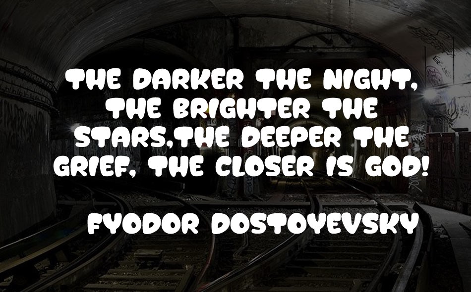Big Over font text