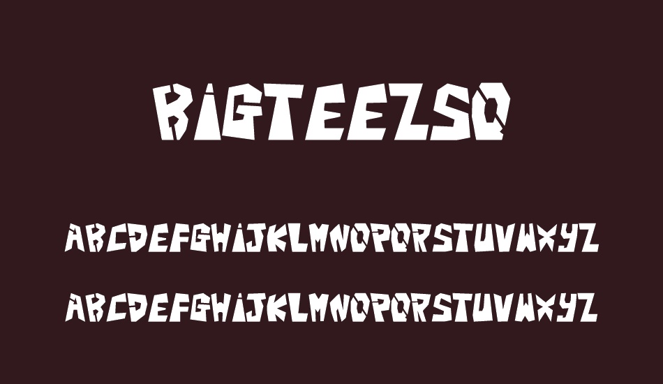 BigTeezSq font