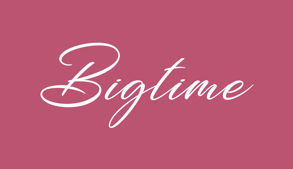 Bigtime font big