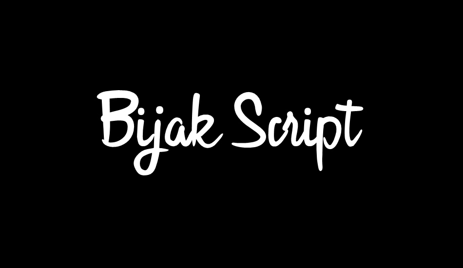 Bijak Script font big