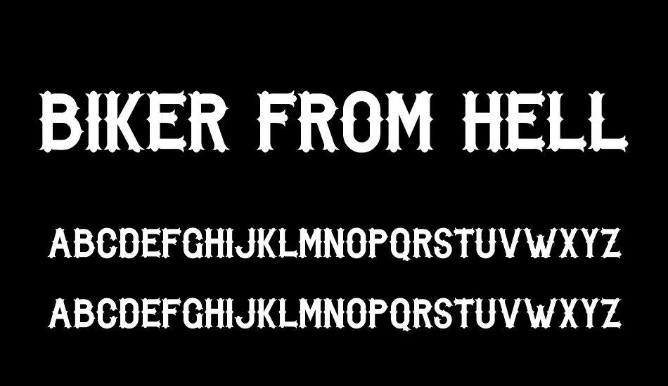 Biker from Hell font