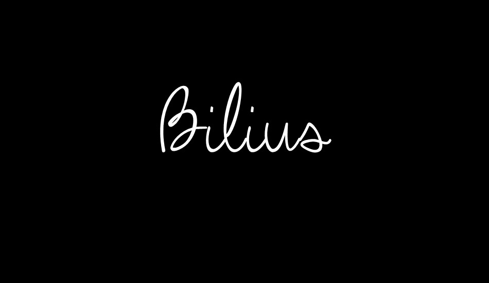 Bilius font big