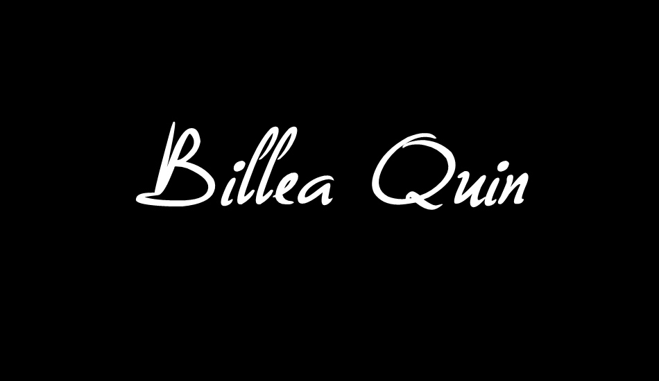 Billea Quin font big