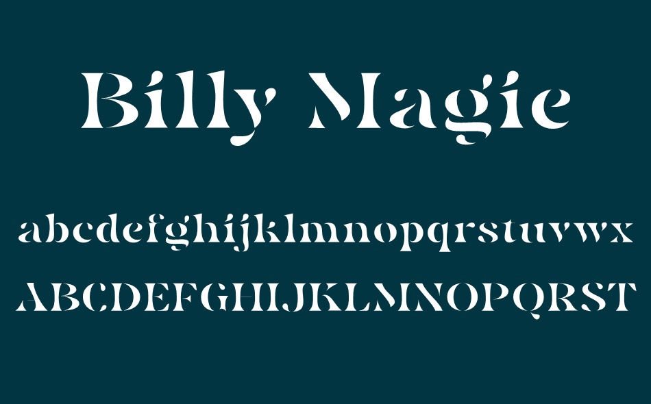 Billy Magie font