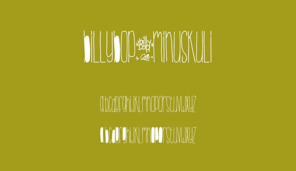 BillyBop_MinusKuli font