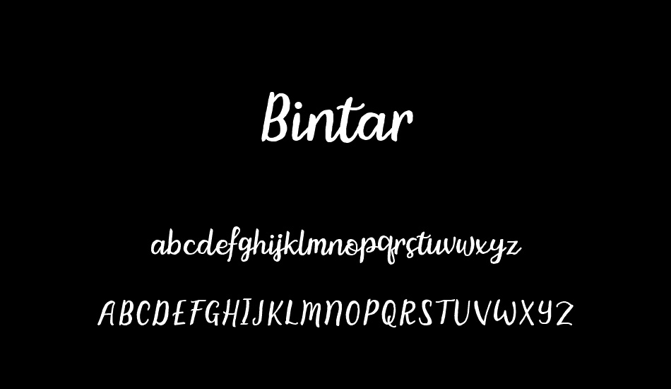 Bintar font