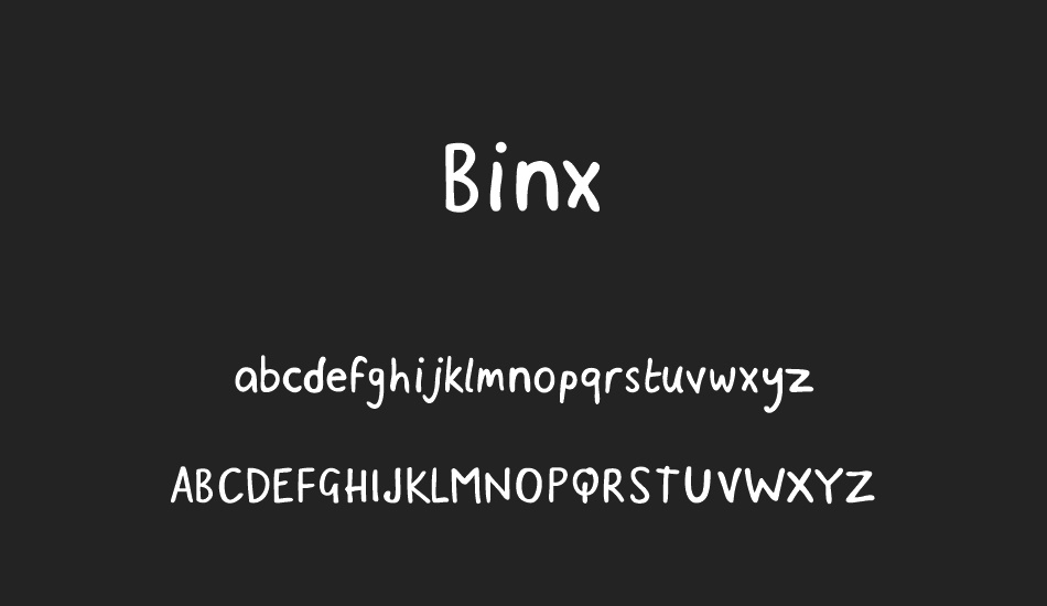 Binx font