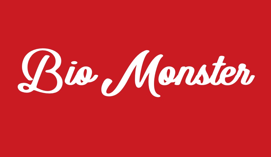 Bio Monster font big