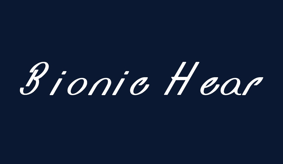 Bionic Heart font big