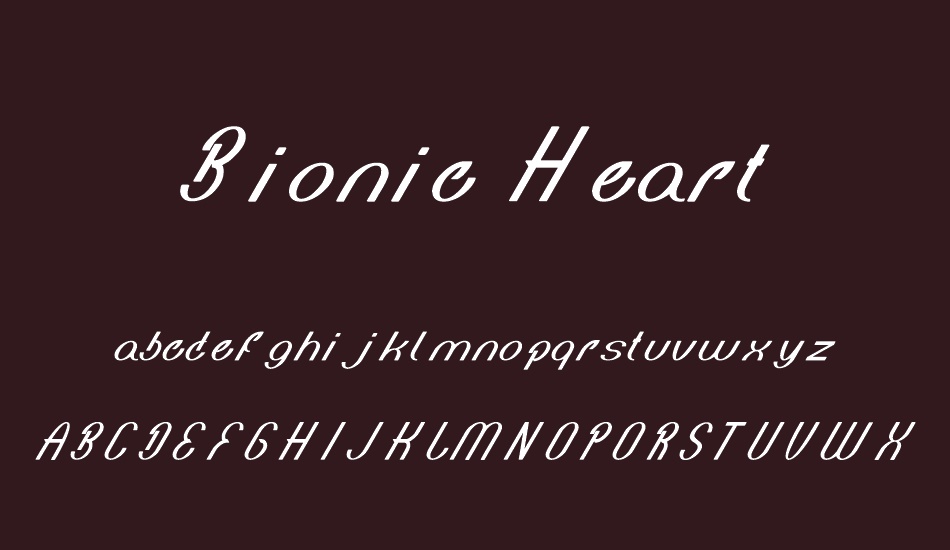 Bionic Heart font