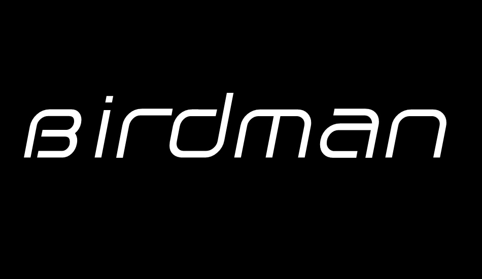 Birdman font big