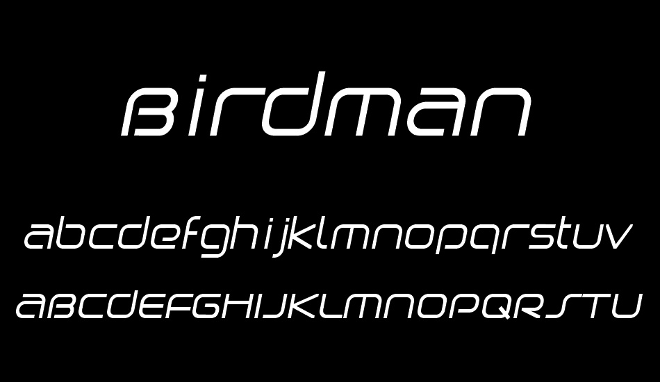 Birdman font