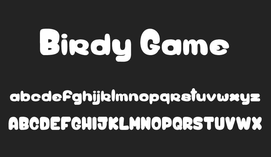 Birdy Game font