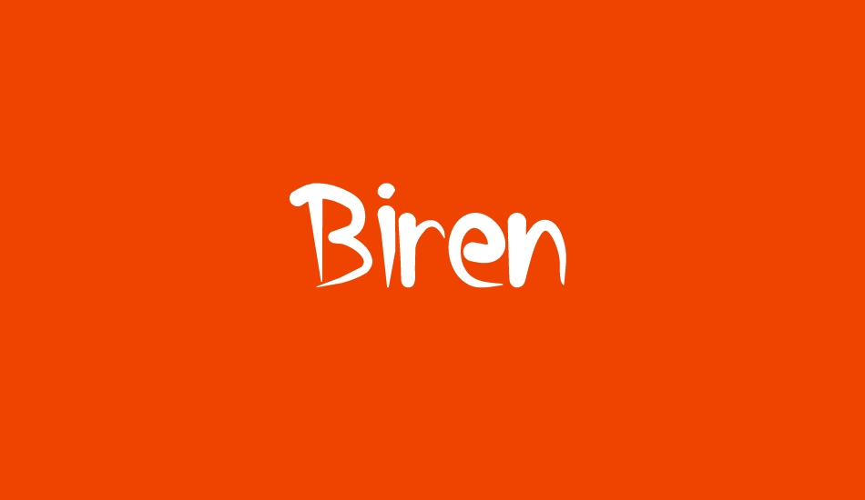 Biren font big