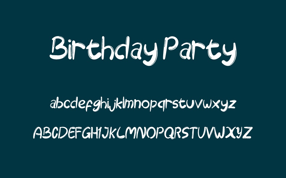 Birthday Party font