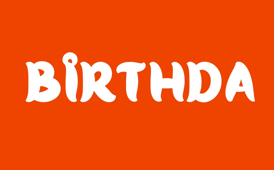 BirthdayBagel Family font big