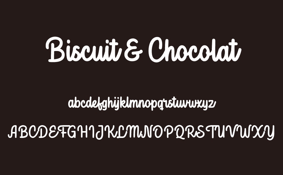 Biscuit & Chocolat font