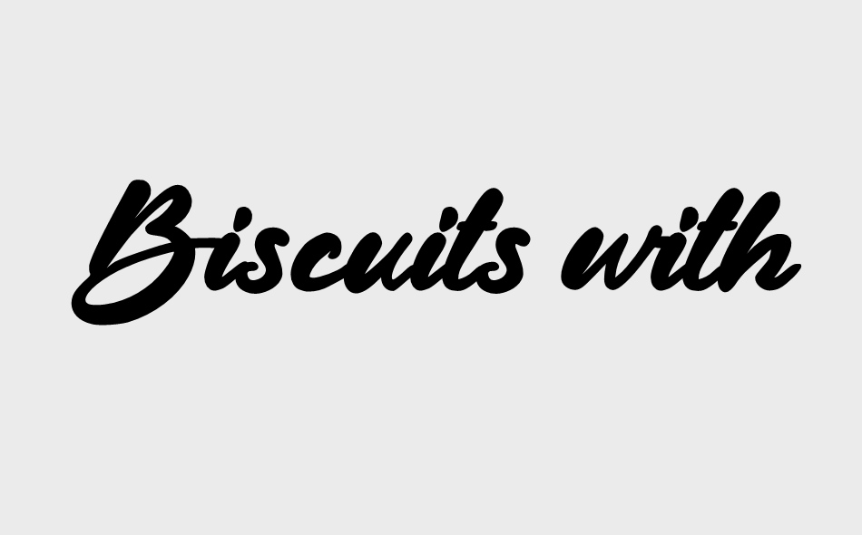 Biscuits with Chocolate font big