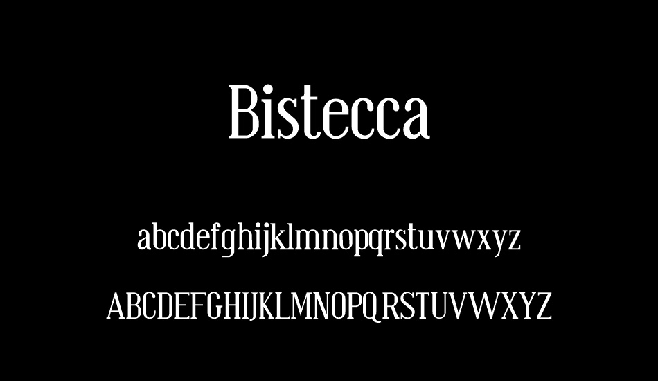 Bistecca font