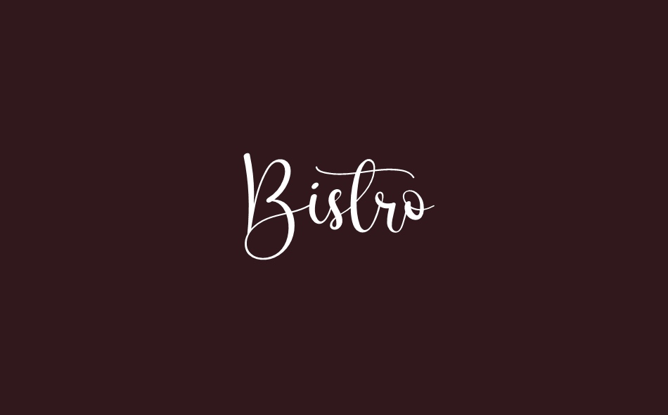 Bistro free font