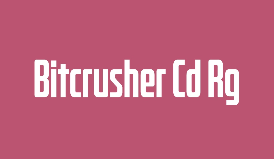 Bitcrusher Cd Rg font big