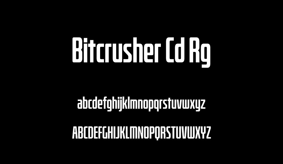 Bitcrusher Cd Rg font