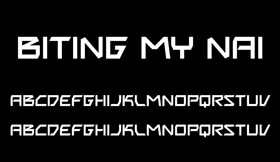 Biting My Nails font