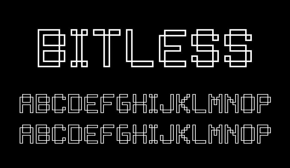 Bitless font