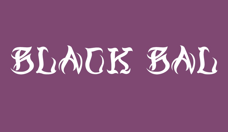 Black Ball Tattoo Personal Use font big