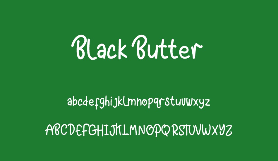 Black Butter font