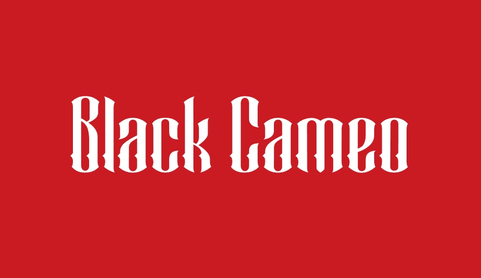 Black Cameo Demo font big
